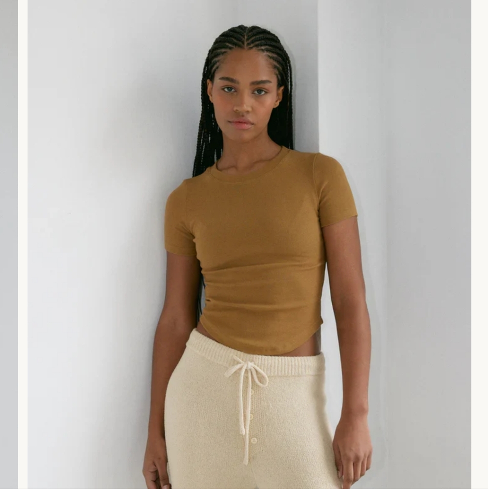 Boheme Goods Short Sleeve Tee in Tan